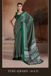 Pure Ajrakh 014 By Rajtex A To F Modal Satin Ajrakh Printed Fancy Saree Suppliers In India